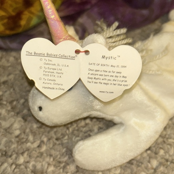 Mystic unicorn beanie baby - Picture 3 of 3